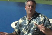 石灰华游泳池甲板